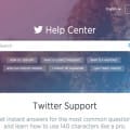 Twitter Support Website