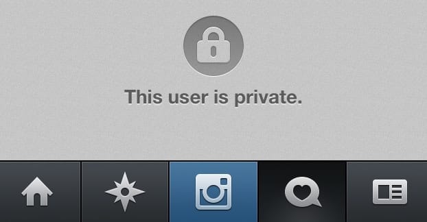 Private Profile on Instagram