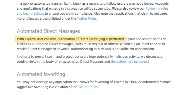 Direct Messaging Permitted