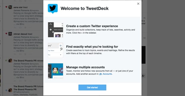 Tweet Deck Screenshot