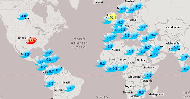 twitter follower maps