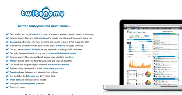 Twitonomy Homepage