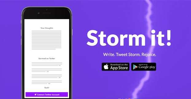 Tweet Storm App
