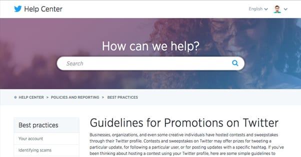 Guidelines for Promotions on Twitter