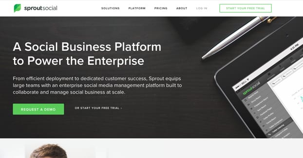 SproutSocial Enterprise Request Demo