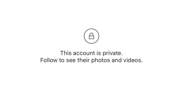 Private Account on Instagram