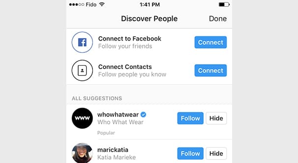 Connecting IG to Facebook