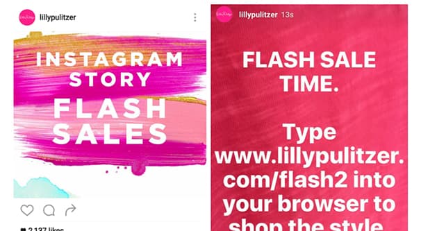 Flash Sales on Instagram