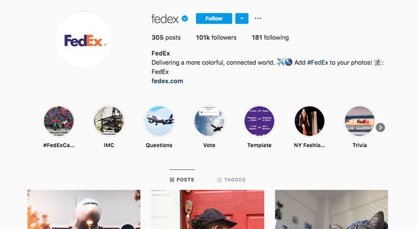 FedExs Instagram