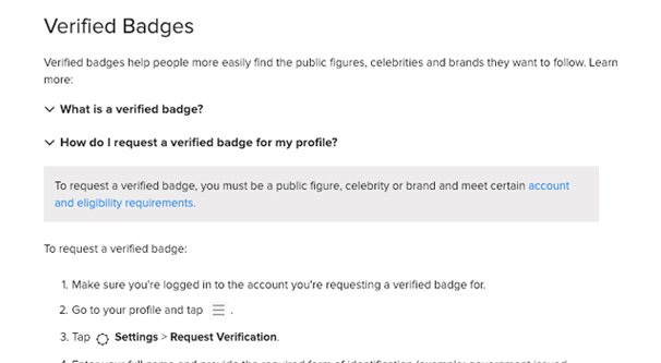 New Verification Guidelines For Facebook And Instagram Accounts