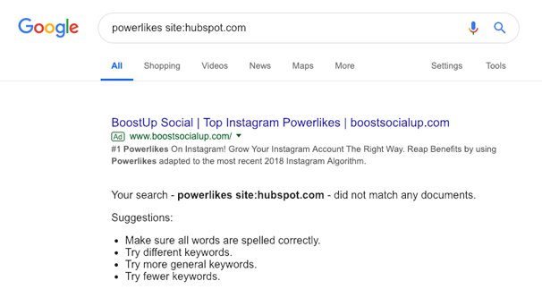 Powerlikes Hubspot Search