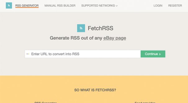 Generate RSS Feed