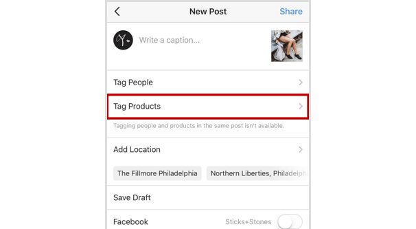 Tagging Products for Instagram Shopping