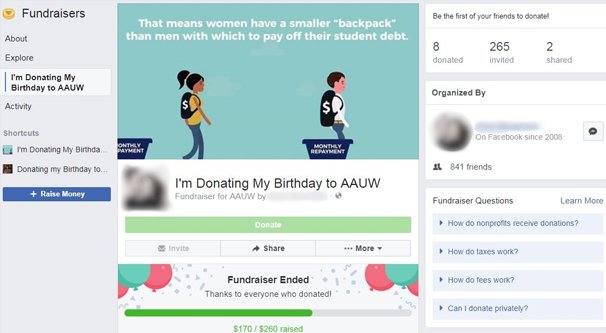 Example FB Fundraiser